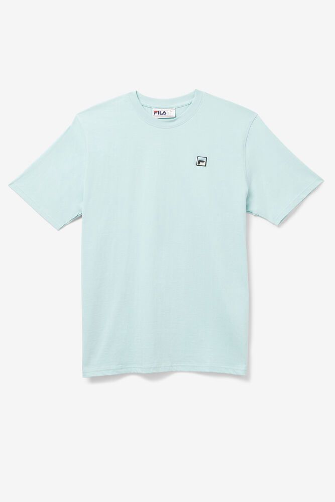 Fila Quartz Blue T-Shirt Mens - NZ 78039-WEJV